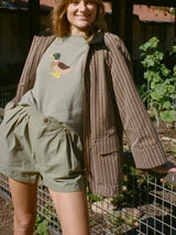 Ciao Lucia Logan Saddle Stripe Twill Jacket