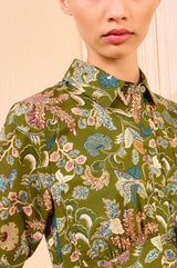 Ulla Johnson Eryn Long Sleeve Midi Dress - Lichen