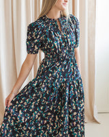 Ulla Johnson Othella Short Sleeve Midi Dress- Kaleidoscope