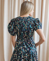 Ulla Johnson Othella Short Sleeve Midi Dress- Kaleidoscope