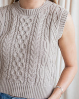 Colby Knit Vest - Beige