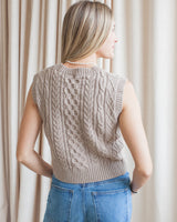 Colby Knit Vest - Beige