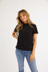 Boyfriend Tee- Black