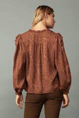 Autumn Leopard Blouse