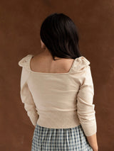 Square Neck Sweater - Taupe