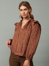 Autumn Leopard Blouse