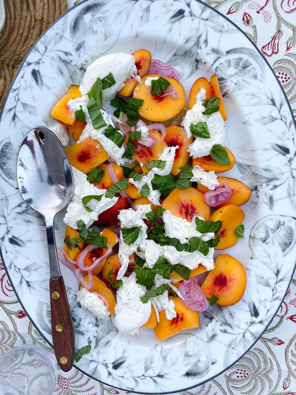 Nectarines + Burrata