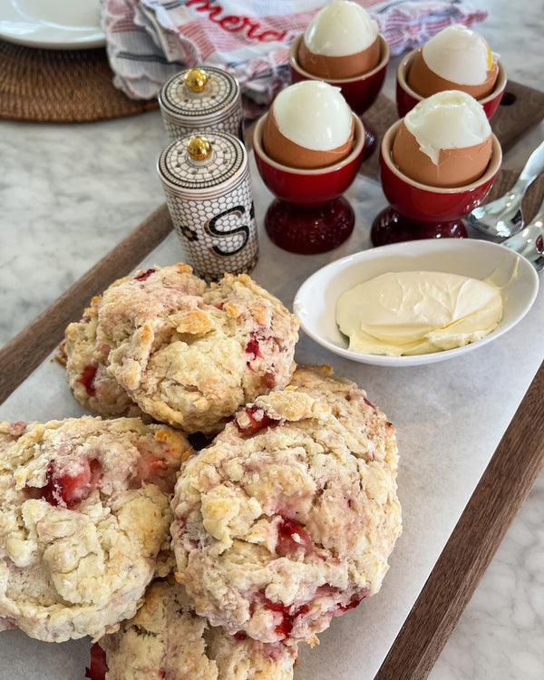 Strawberry cream scones