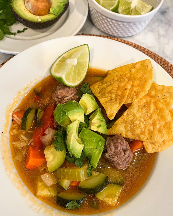 Mexican Meatball Soup