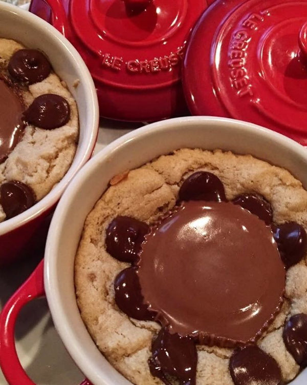 Peanut Butter Cup Deep Dish Cookies