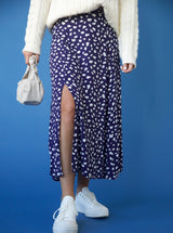 Spotted Midi Skirt