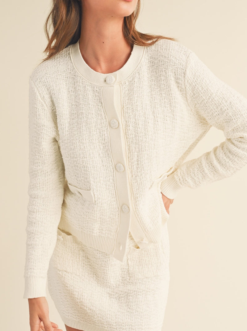 Coco Knit Jacket - Ivory