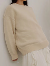 Alex Crewneck Sweater Natural