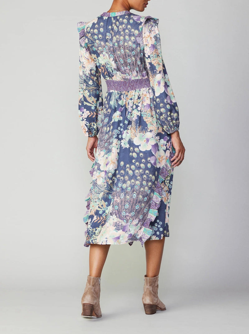 Peacock Floral Dress