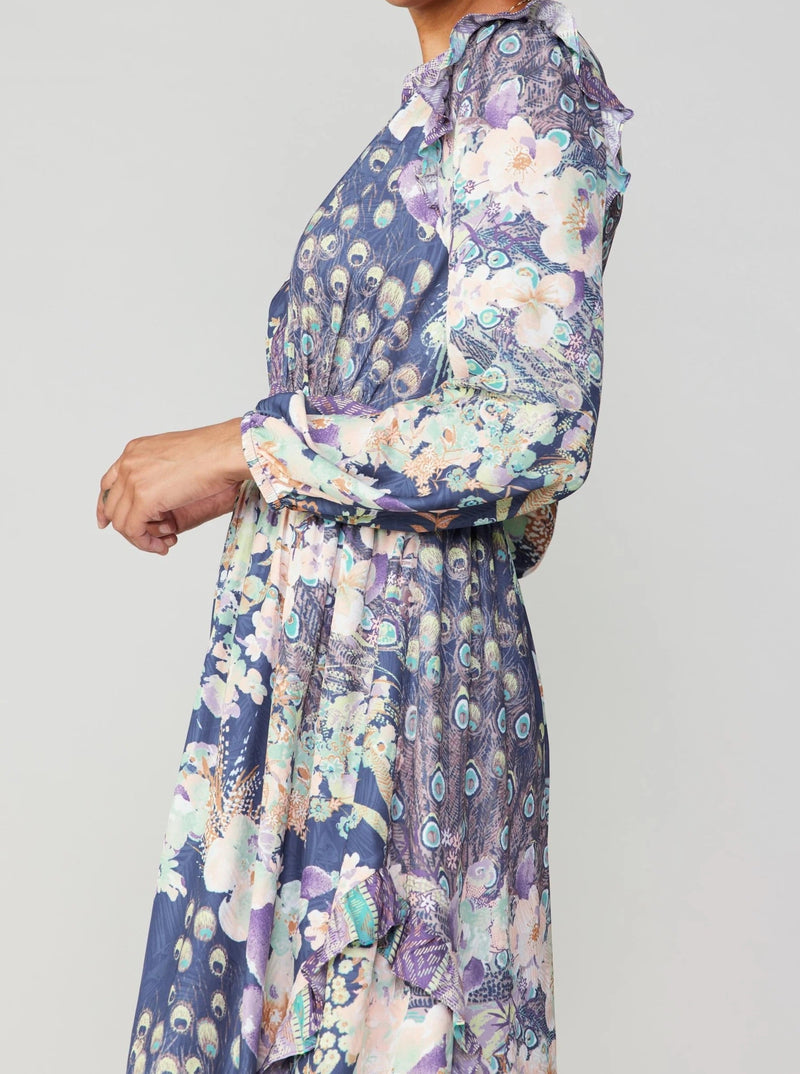 Peacock Floral Dress