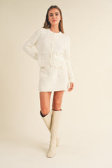 Coco Knit Jacket - Ivory