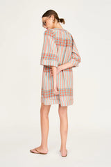 Mirth Faro Short Dress in Campfire Plaid
