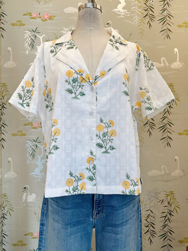 Lana Yellow Flower Blouse