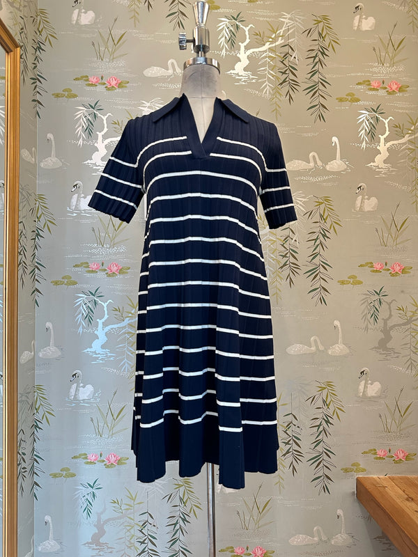 Ace Knit Dress- Navy