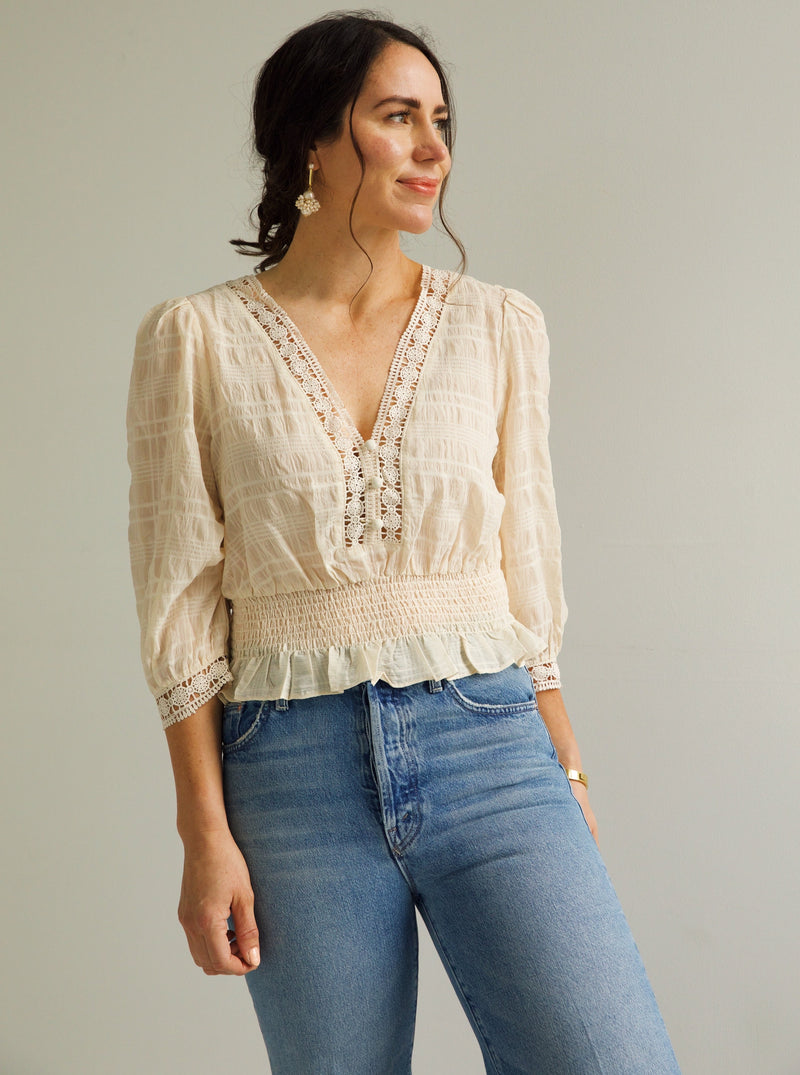 LENI IVORY BLOUSE