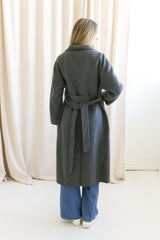 Harriet Charcoal Wool Coat