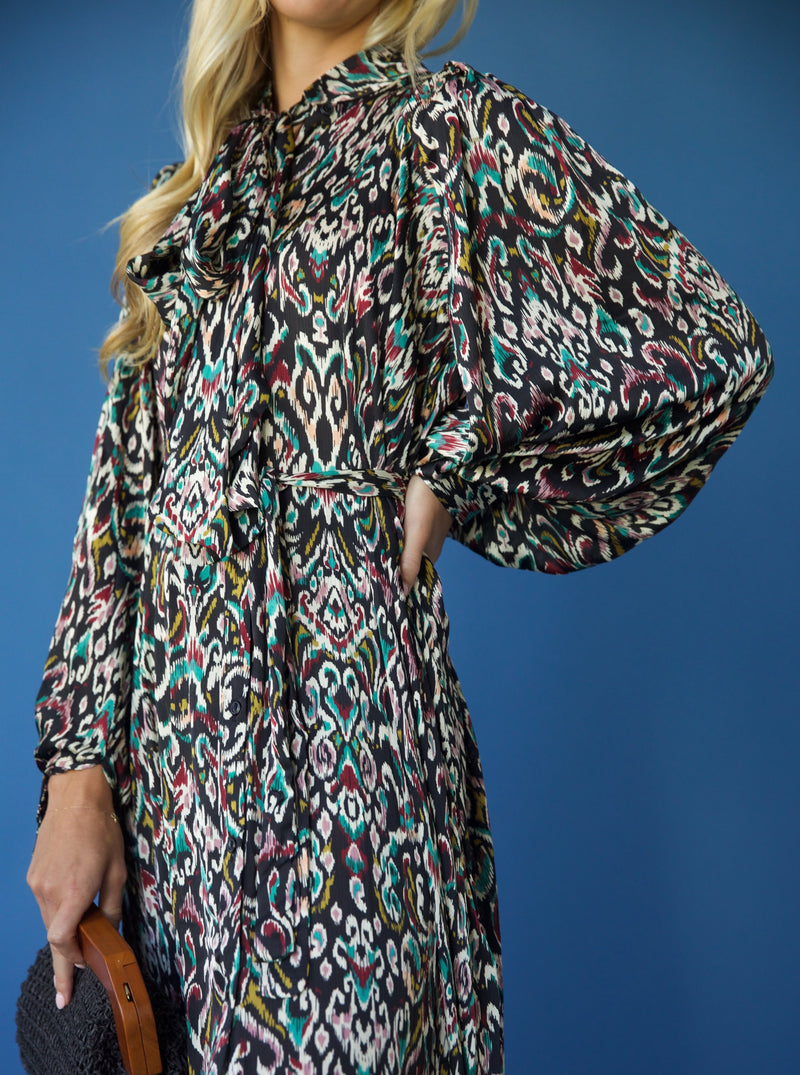 Black Ikat Dress