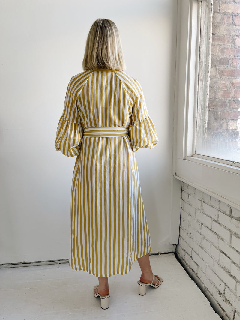 Ischia Yellow Stripe Dress