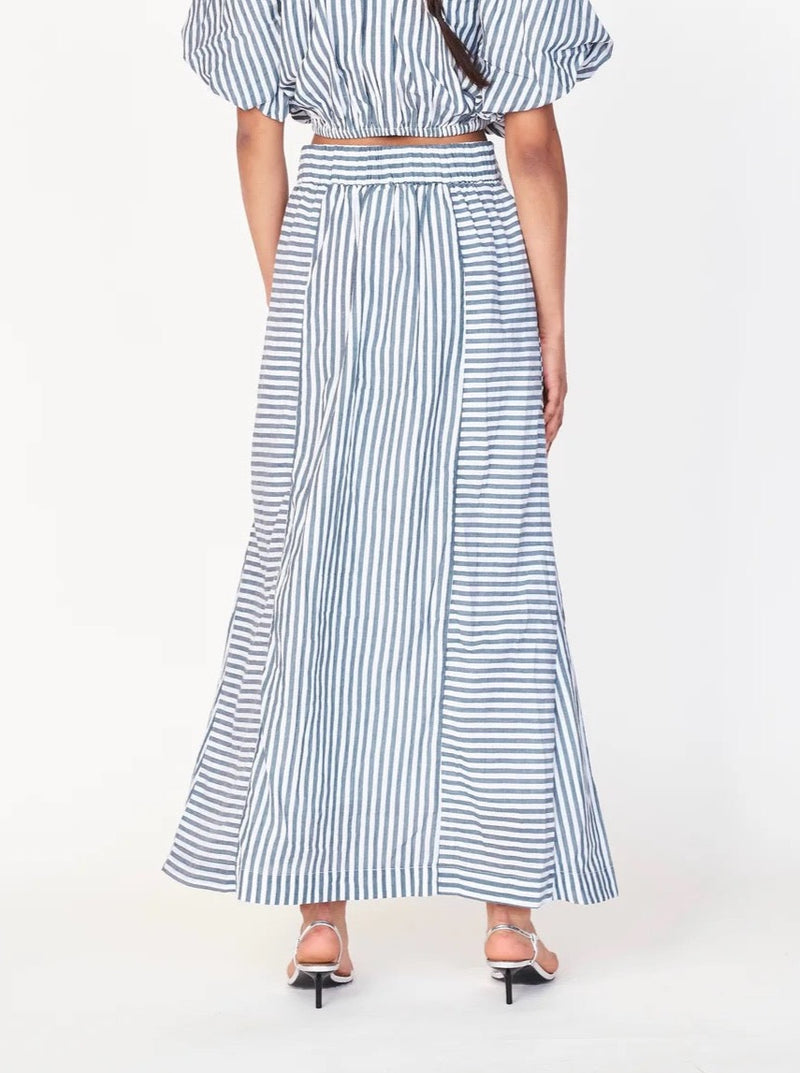 Mirth Praiano Skirt in Ocean Stripe