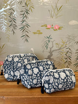 Maison de Frédéric Cosmetic Bag- Navy Blue