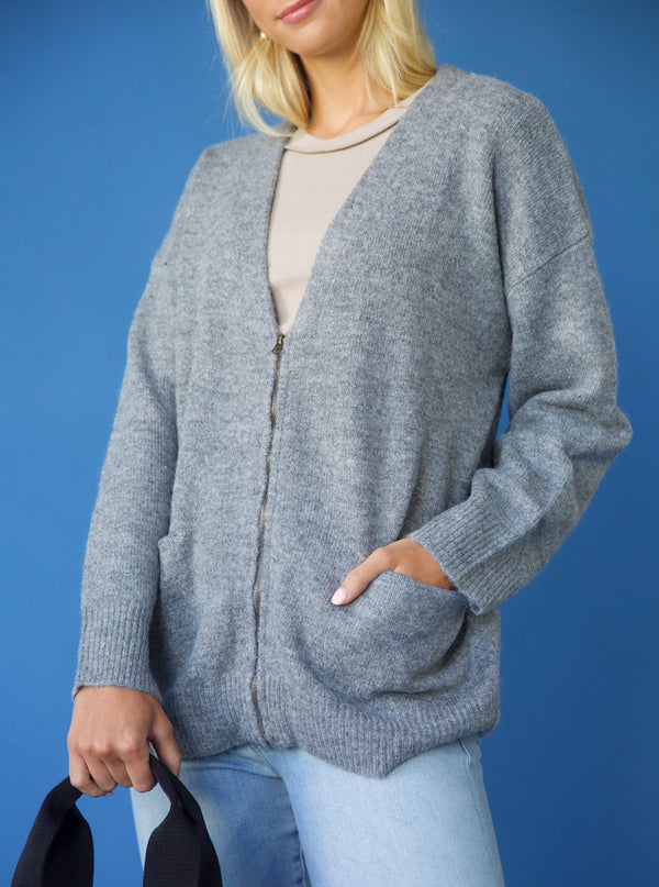 Tommy Zip Cardigan