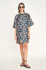Mirth Faro Short Dress in Midnight Pink Carnation