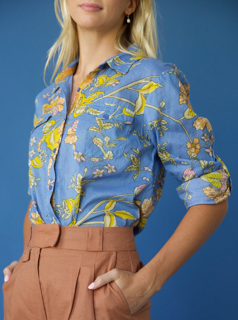 Dusty Blue Blouse