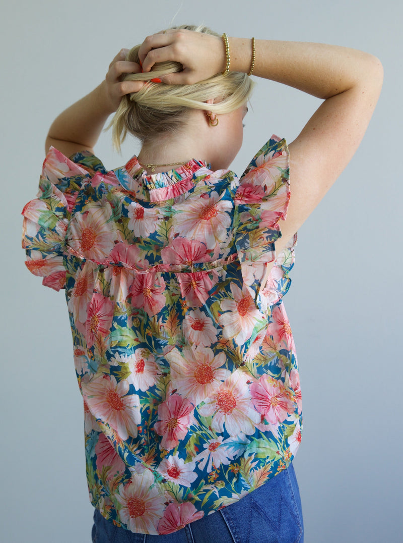 Poppy Ruffle Top