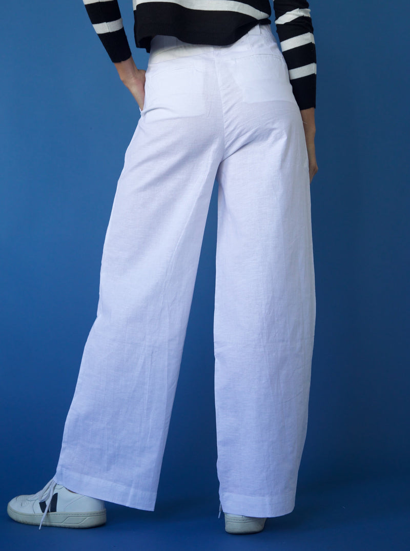 White Linen Trouser