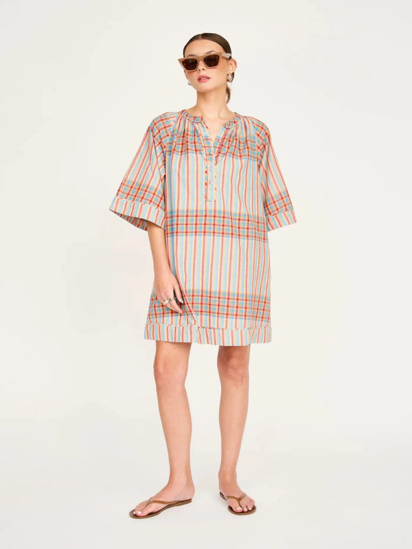 mirth faro short dress Faro Short Dress in Campfire Plaid MIRTH