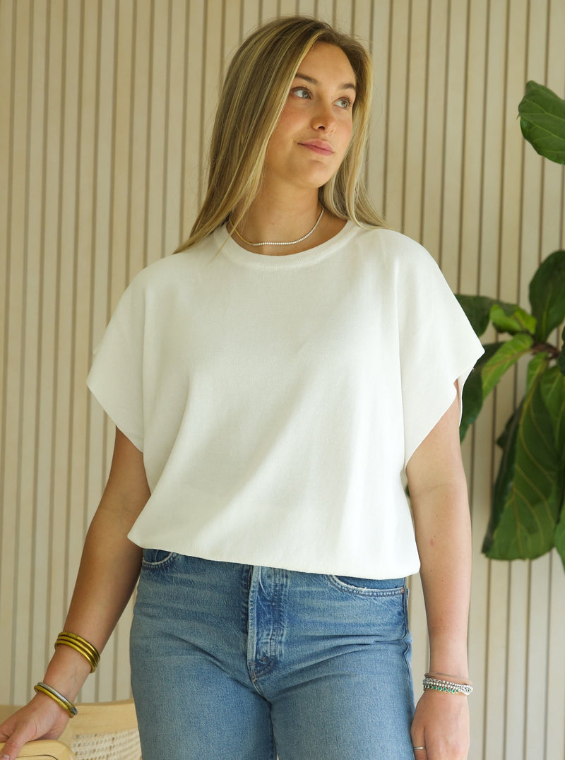 Spring Dolman Knit- White