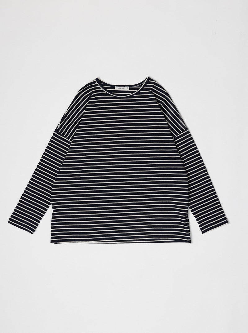 The Tate Top Navy/White