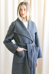 Harriet Charcoal Wool Coat