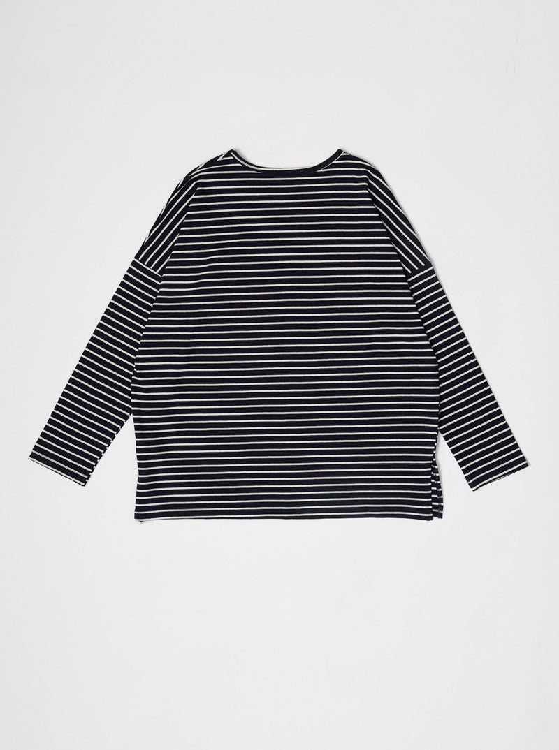 The Tate Top Navy/White