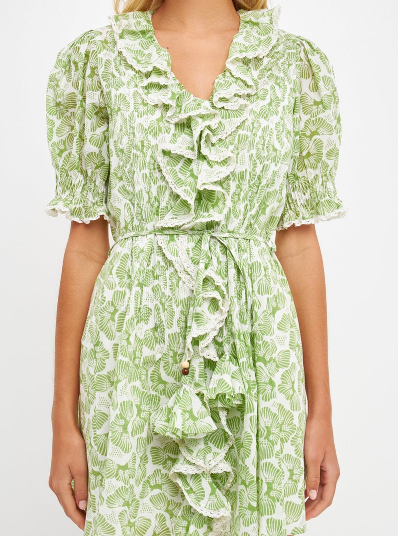 Jade Ruffle Dress