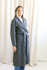 Harriet Charcoal Wool Coat