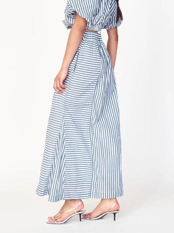 Mirth Praiano Skirt in Ocean Stripe