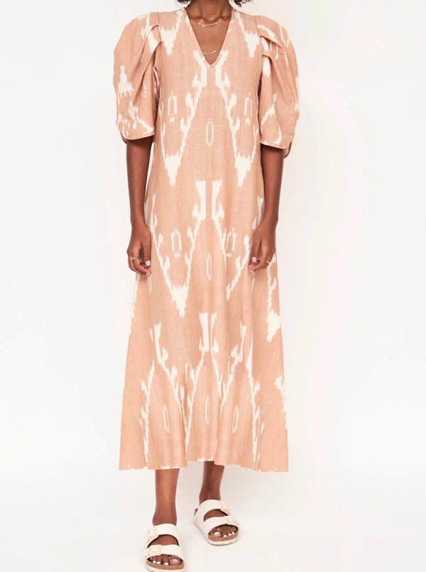 Mirth Cassis in Conch Ikat/ Flat Hem
