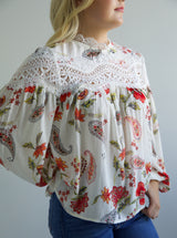 Paisley Lace Top