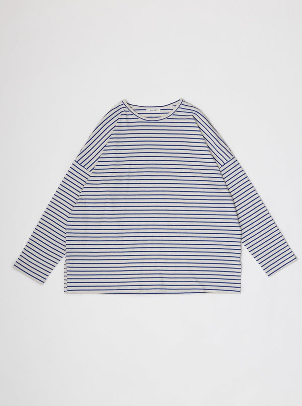 The Tate Top Cream/Blue