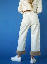 Ivory Denim Trouser