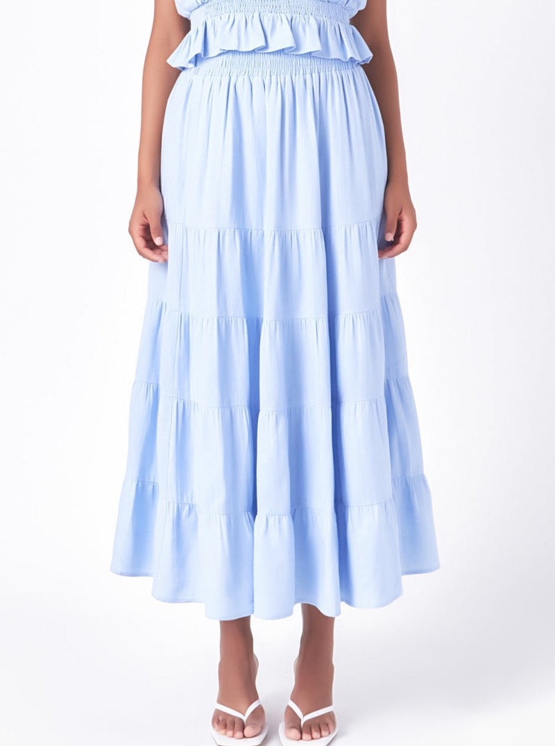 Ocean Tiered Skirt