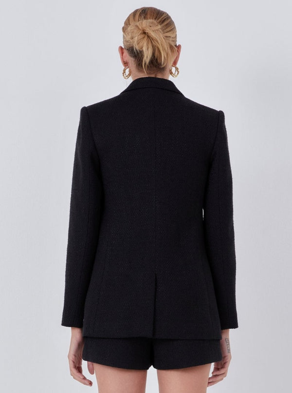 Black Tweed Blazer