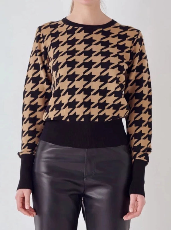 Lilly Houndstooth Sweater