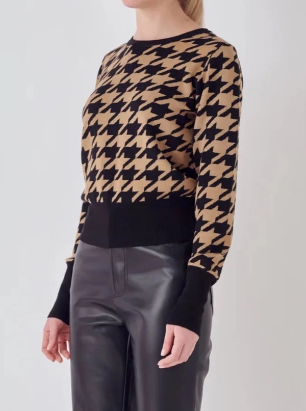 Lilly Houndstooth Sweater